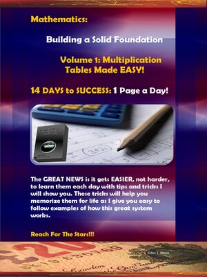 cover image of Mathematics: Building a Solid Foundation, Volume 1: Multiplication Tables Made Easy